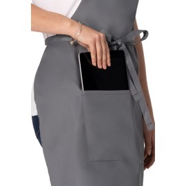 Chef Works Unisex Frisco Snap Butcher Apron, No Neck Strap, Black, One Size, Black, One Size