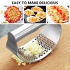 430 Stainless Steel Garlic Press, Garlic Crusher, Garlic Cutter, Garlic