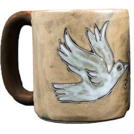 Mara Stoneware Mug - Doves - 16 oz