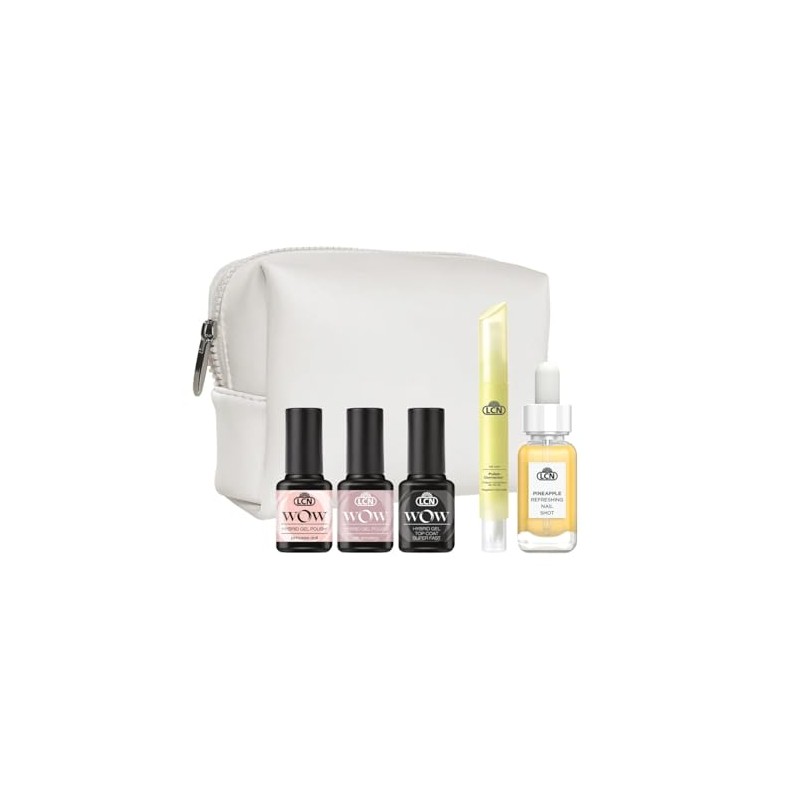 LCN Wow Hybrid Gel Polish Starter Set 9 Pieces without