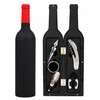 Wine Opener Set with Bottle-Shaped Holder – Corkscrew & Stopper