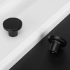 LONTAN 4 Pack Black Knobs Black Drawer Knobs Kitchen Cupboard