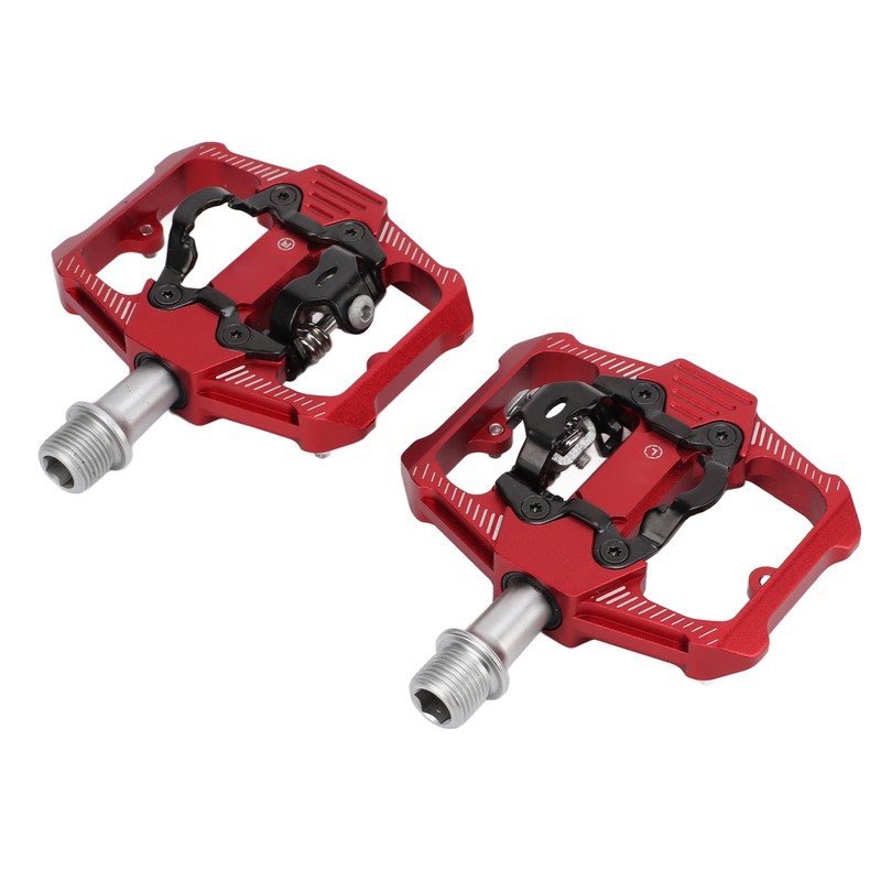 Dual Function Bicycle Pedal Flat Clipless Cleats 3 Sealed Bearings