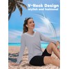 TACVASEN Women's Long Sleeve Workout Tops UV Sun Protection Athletic