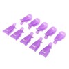 Susenstone10PC Plastic Nail Art Soak Off Cap Clip UV Gel