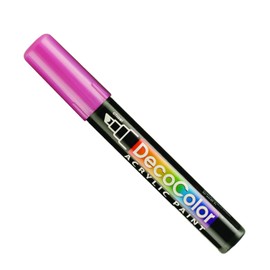 UCHIDA 315-C-M2 Marvy Deco Color Chisel Tip Acrylic Paint Marker, Metallic Red