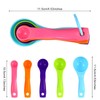 20 Pieces Plastic Colorful Measuring Cup Spoons for Kitchen Cooking