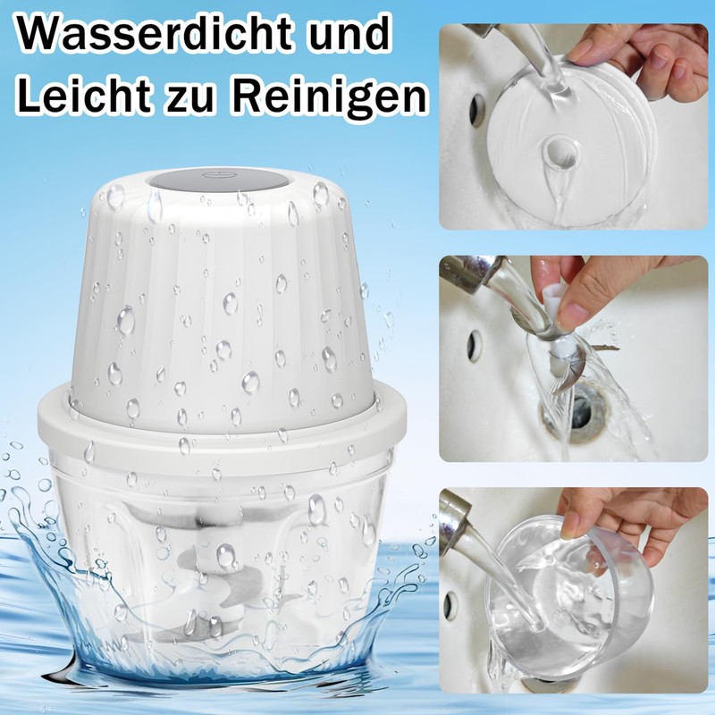 WwuHua Onion Chopper Electric 400 ml, Onion Cutter, Vegetable Chopper