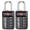 SURE LOCK TSA Approved 4-Digit Resettable Combination Luggage Locks with