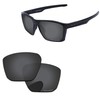 PapaViva Replacement Lenses for Oakley Targetline OO9397 Sunglass Solid Black