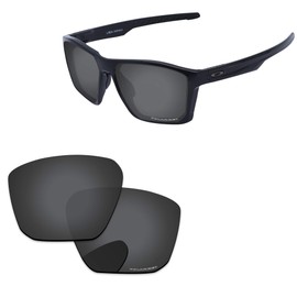 PapaViva Replacement Lenses for Oakley Targetline OO9397 Sunglass Solid Black Polarized