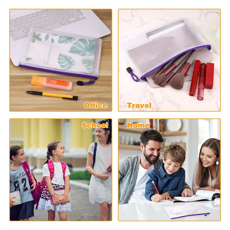 JIANTA Document Bag A5, Pack of 12 Document Folder with