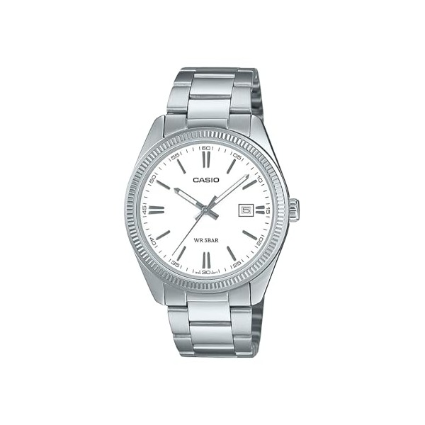Casio Collection MTP-1302D Watch, Genuine Domestic Product, white, Bracelet Type