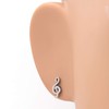 Stainless Steel Music Note Symbol G Clef Post Stud Earrings