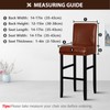 Lebaley 2 Pack Bar Stool Covers with Backs Waterproof Stretch
