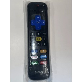 For Roku 1-Click Tech Replacement Remote Control (RT-U07H) for Roku TV, Express, Ultra