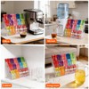 3 Tier Drink Packet Organizer, Acrylic Water Flavor Packet Holder