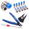 Swpeet 14Pcs Coax Cable Crimper Wire Stripper Tool Kit, RG59