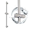 BANGPU 31.5 Inch Shower Slide Bar Wall Mount – Brushed