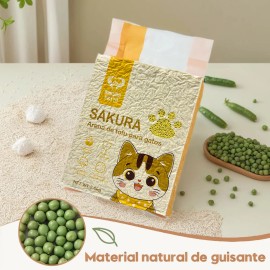 3pcs Tofu Arena Para Gatos 6 Litros Limón
