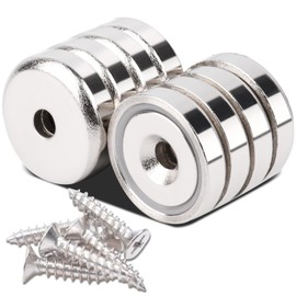 Aenienoe Strong Neodymium Screw On Magnets 20mm 10kg Force Pack of 8