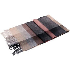 Winter Scarfs for Women Scarves Pashmina Shawls and Wraps Winter Scarf for Men Scarves for Women Winter Warm Plaid Scarf w/Gift Box, Pink/Gray Plaid