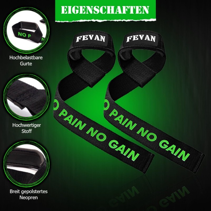 FEVAN Gym Straps, Weightlifting, Powerlifting, Gym, Dead Weight - Lifting