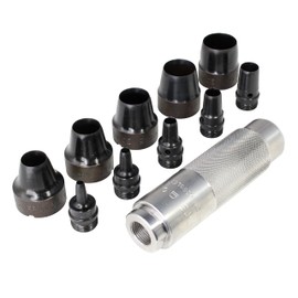 Mayhew Tools 66008 Hollow Punch, 11-Piece Set, Black