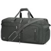 WANDF Travel Duffle Bag 65L Shoes Compartment Foldable Overnight Weekender