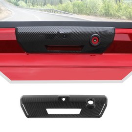 JeCar for F150 Tailgate Handle Cover Carbon Fiber Rear Door Handle Trim Exterior Accessories Compatible with Ford F150 2021 2022 2023