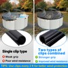 48 Pack 2 Shapes Winter Pool Cover Clips - Double