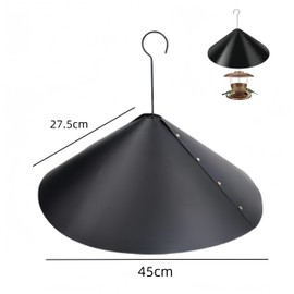 Changyeah Squirrel Baffle,Squirrel Baffle for Bird Feeders,PVC Wrap Around Squirrel Baffle Proof,16 Inch Mounted Squirrel Baffle for Hanging Bird Feeders Poles Bird House