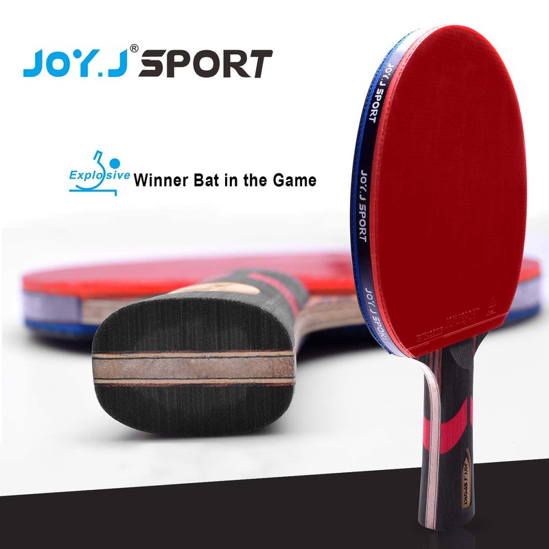 JOYJ Professional Table Tennis Paddle with Case, ITTF Approved Ping