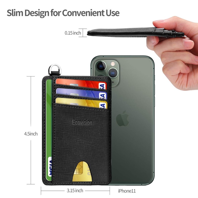 EcoVision EcoVision Slim Minimalist Front Pocket Wallet, RFID Blocking Credit