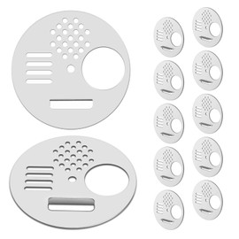 12 Pack Beehive Entrance Reducer,Stainless Steel Mouse Guard for Beehive, 2.67in Anti-rust Metal Beehive Entrance Gate, Round Escapeproof Hives Entrance Reducer,Beekeeping Supplies Gadget Equipment