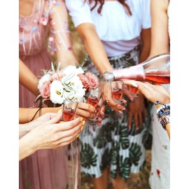 Dzlvaier Wedding Favors for Guests-50 Sets wedding party favor bulk Acrylic Clear Shot Glasses,Plastic Glasses Wedding Thank You Gifts with Treat Boxes for Bridal Shower Friends Family Guests