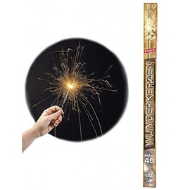 MisterFiesta Set of 100 Sparklers, 40 cm, 2 mins