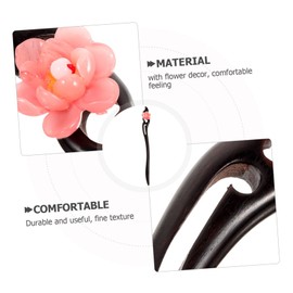 BIUDECO Floral Hair Stick Chinese Vintage Hairpin Wooden Hair Stick for Women Chinese Style Hair Accessories