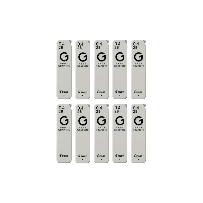 PILOT 10HRFG042B Sharp Leads Neox Graphite 0.4mm 2B 10pcs