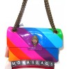 Kurt Geiger London Striped Kensington Mini Crossbody Bag Multicolored NWT