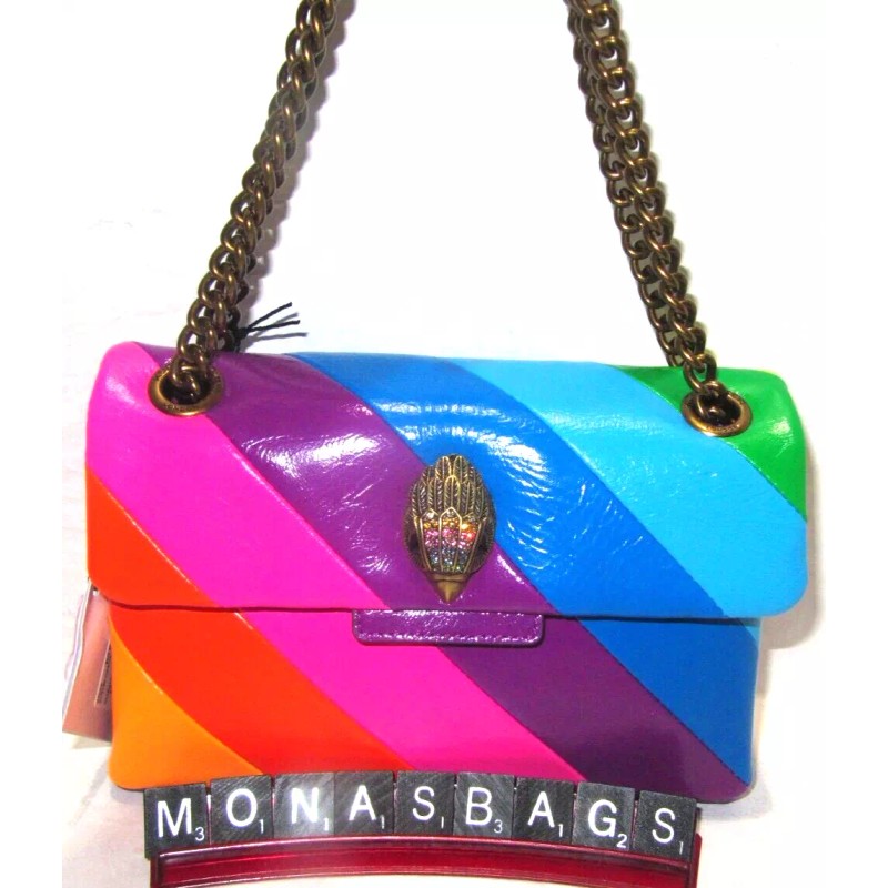 Kurt Geiger London Striped Kensington Mini Crossbody Bag Multicolored NWT