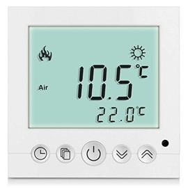 SM-PC® digital room thermostat floor heating panel wall heater LED white #a31