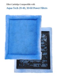 Gekufa Aquarium Filter Cartridges Compatible with Aqua-Tech 30-60/20-40 Filters,Replacement for EZ-Change #3(12 Pcs)