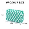 Knitted Wool Checkerboard Pencil Case - Preppy, Aesthetic, Corduroy for