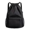 RITUEXCESS Drawstring Backpack Sports Gym Bag with Shoe Compartment, Women