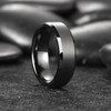 King Will 7mm Tungsten Carbide Ring for Men, Gunmetal Matte