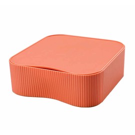 TUKA-i-AKUT TKD8610 Stackable Desktop Organiser Drawer Box Freely Combinable Desk Storage Utensil Box Makeup Cosmetics Jewellery Storage Drawers 23 x 22 x 8 cm Orange