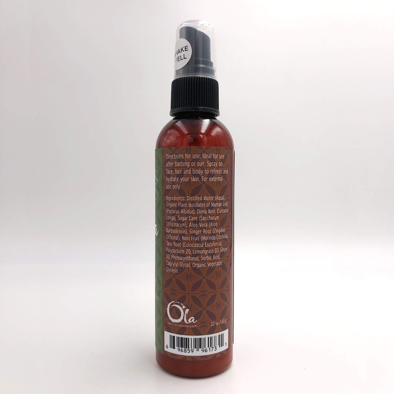 Ola Tropical Apothecary Lemongrass Ginger Hawaiian Herbal Mist - 4fl