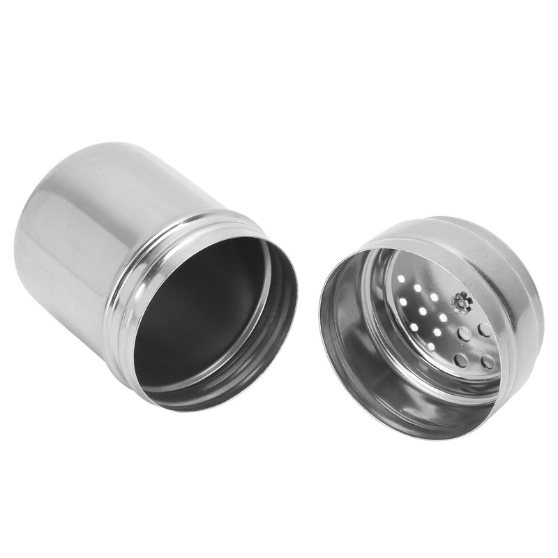 5PCS Seasoning Bottle Stainless Steel Spice Shaker with Rotating Cover