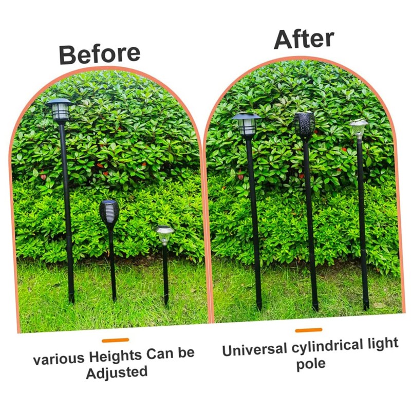 8 Sets Solar Light Stakes Path Light Replacement Stake Landscaping
